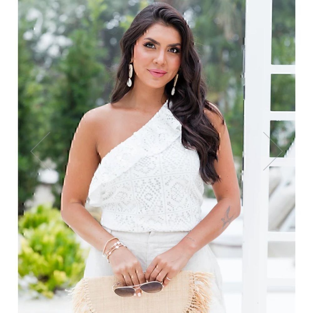 Pink Lily Boutique One Shoulder Blouse